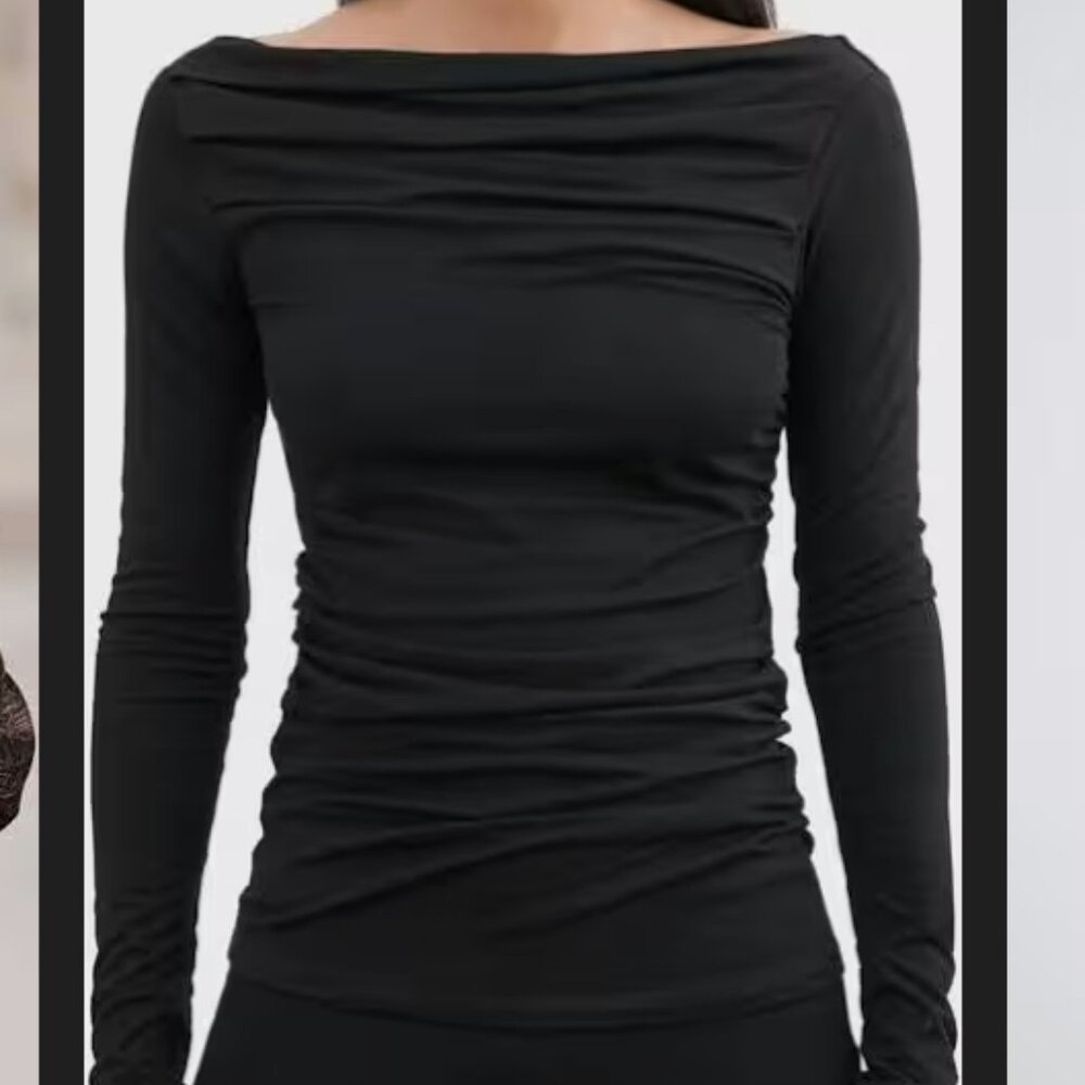 Marcella black Cooper top large nwt - Picture 4 of 12
